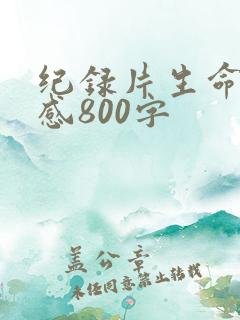 纪录片生命观后感800字