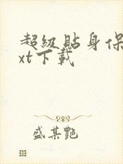 超级贴身保镖txt下载