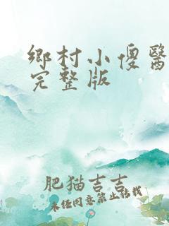 乡村小傻医小说完整版