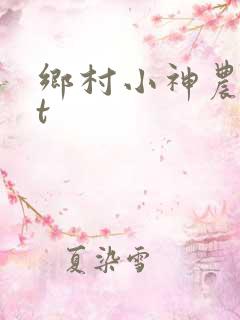 乡村小神农txt