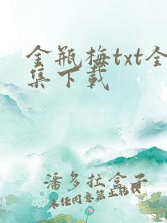 金瓶梅txt全集下载