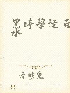 黑暗学徒 白开水