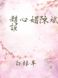 赵心媚陈斌的小说