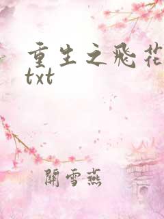 重生之飞花落照txt