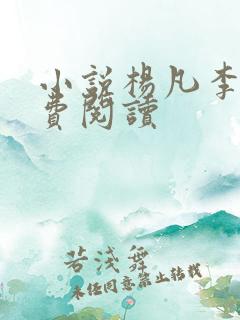 小说杨凡李灿免费阅读
