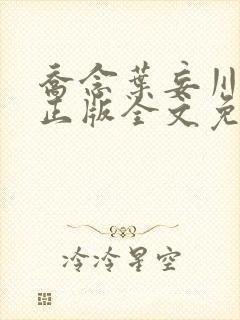 乔念叶妄川小说正版全文免费阅读