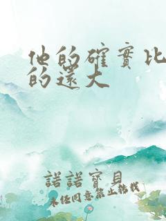 他的确实比老公的还大