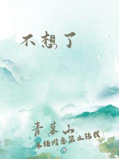 不想了