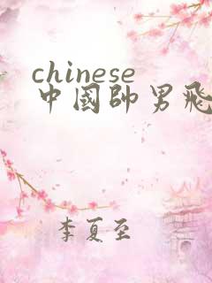 chinese中国帅男飞机