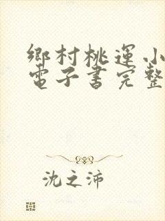 乡村桃运小神医电子书完整版