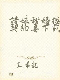 错嫁甜婚总裁的契约妻下载