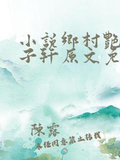 小说乡村艳妇顾子轩原文免费阅读