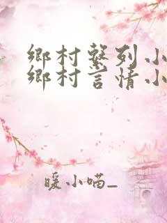乡村系列小说:乡村言情小说