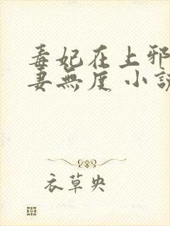 毒妃在上邪王宠妻无度 小说