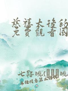 慈禧太后的秘密免费观看国语