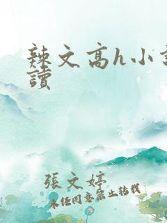 辣文高h小说阅读