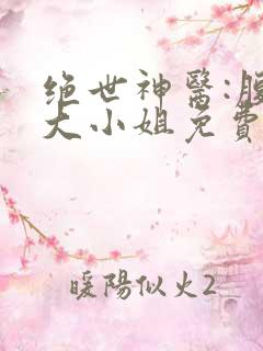 绝世神医:腹黑大小姐免费看