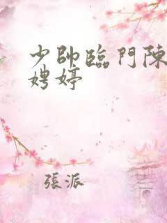 少帅临门陈宁宋娉婷