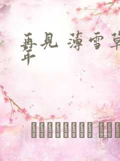 再见 薄雪草少年