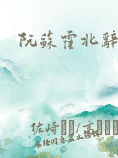 阮苏霍北辞小说