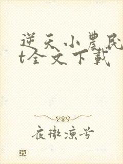 逆天小农民txt全文下载