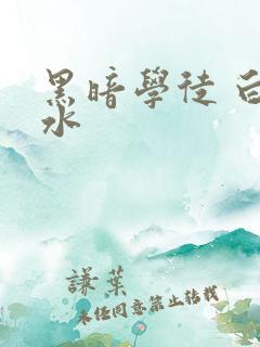 黑暗学徒 白开水