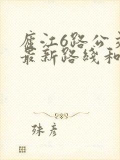庐江6路公交车最新路线和时间
