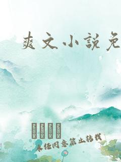 爽文小说免费读