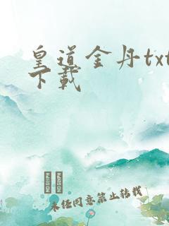 皇道金丹txt下载