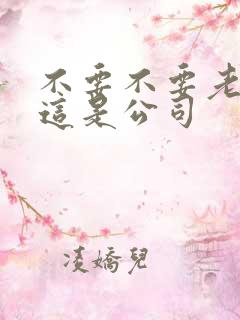 不要不要老板别这是公司
