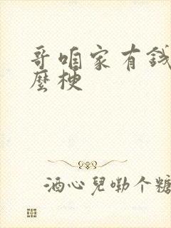 哥咱家有钱了什么梗