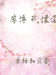 廖博 我怀念的