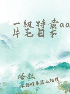 一级特黄aa大片毛日本