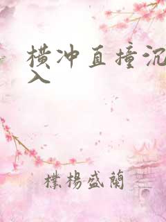 横冲直撞沉腰进入