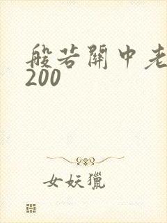 般若关中老人5200
