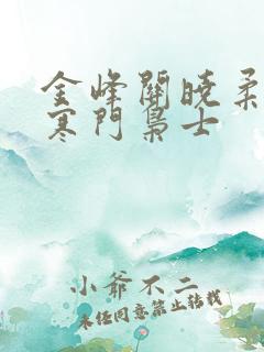 金峰关晓柔小说寒门枭士
