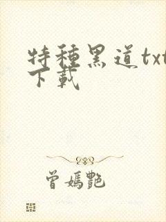 特种黑道txt下载
