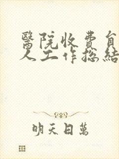 医院收费员的个人工作总结