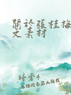 关于张桂梅的作文素材