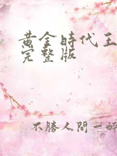 黄金时代王小波完整版