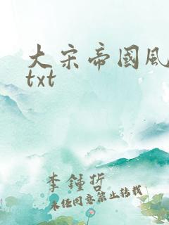 大宋帝国风云录txt