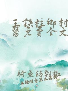 王铁柱乡村小神医免费全文
