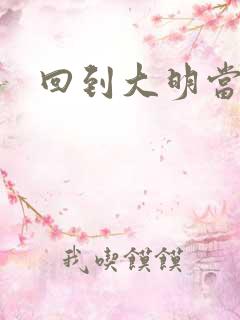 回到大明当才子
