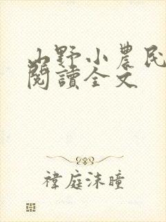 山野小农民在线阅读全文