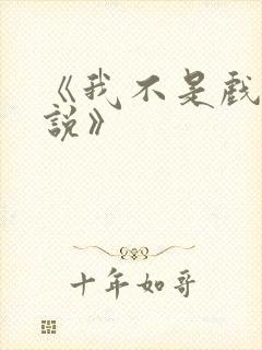 《我不是戏神小说》
