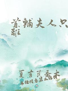 首辅夫人只想和离