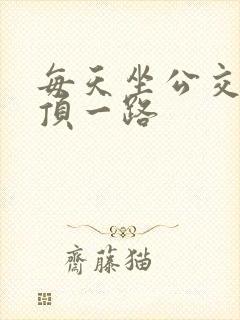 每天坐公交车都顶一路