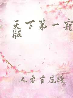 天下第一宠漫画版