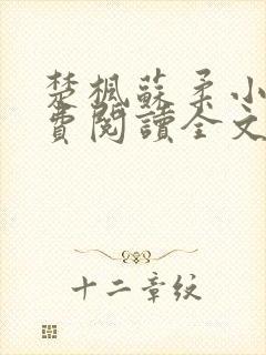 楚枫苏柔小说免费阅读全文