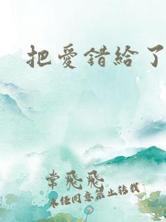 把爱错给了你